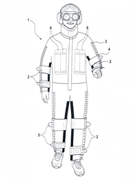 Patent für einen Alterssimulationsanzug von SD&C 2010.